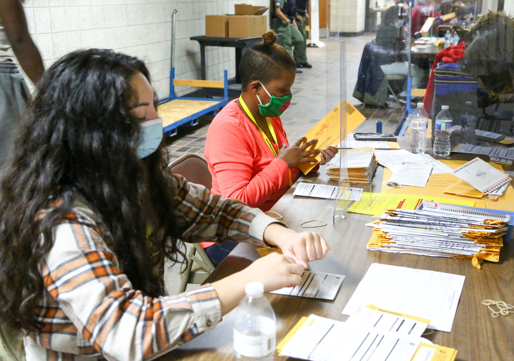 Counting the vote at the Lake County Government Center